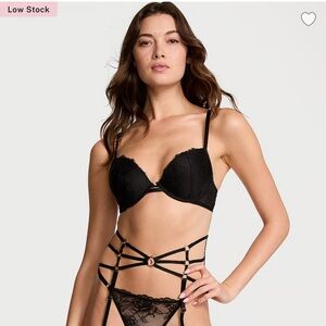 Victoria Secret Rose Lace Push Up Bra